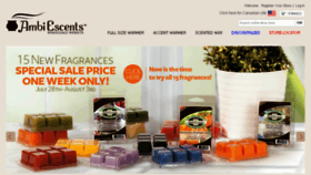 What Ambiescentswholesale.com website looked like in 2014 (9 years ago)