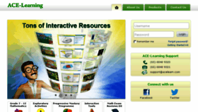 What Ace-learning.com.sg website looked like in 2014 (10 years ago)