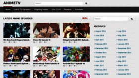 What Animestream.tv website looked like in 2014 (9 years ago)