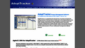 What Adepttracker.com website looked like in 2014 (9 years ago)