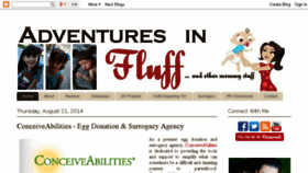 What Adventuresinfluff.com website looked like in 2014 (9 years ago)