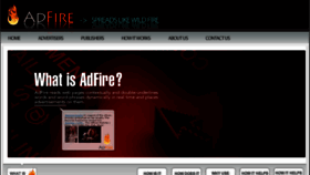 What Adfire.net website looked like in 2014 (9 years ago)