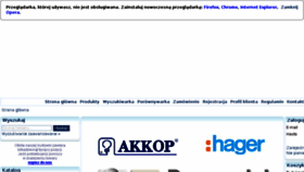 What Akkop.eu website looked like in 2014 (9 years ago)
