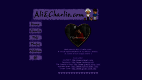 What Aliandcharlie.com website looked like in 2014 (9 years ago)