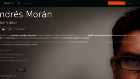 What Andresmoran.com website looked like in 2014 (9 years ago)