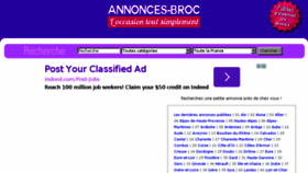 What Annonces-broc.fr website looked like in 2014 (9 years ago)