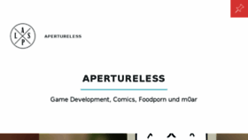 What Apertureless.de website looked like in 2014 (9 years ago)