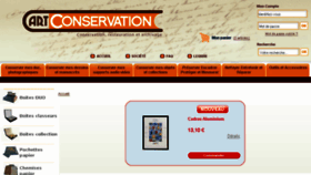 What Artconservation.fr website looked like in 2014 (9 years ago)