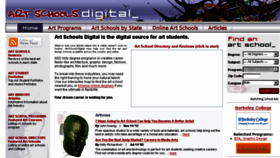 What Artschoolsdigital.com website looked like in 2014 (9 years ago)