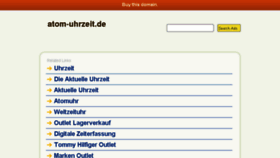 What Atom-uhrzeit.de website looked like in 2014 (9 years ago)