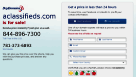 What Aclassifieds.com website looked like in 2014 (9 years ago)