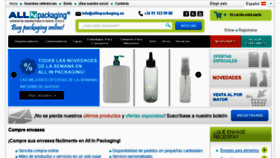 What Allinpackaging.es website looked like in 2014 (9 years ago)