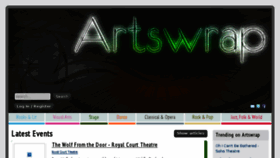 What Artswrap.co.uk website looked like in 2014 (9 years ago)