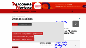 What Alagoinhasnoticias.com.br website looked like in 2014 (9 years ago)