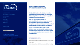 What Apllogistics.de website looked like in 2014 (9 years ago)
