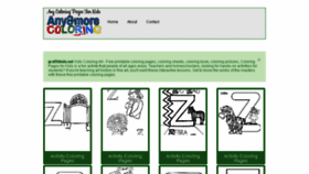 What Anycoloring.com website looked like in 2014 (9 years ago)