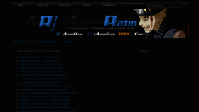 What Animeratio.com website looked like in 2014 (9 years ago)