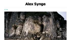 What Alexsynge.com website looked like in 2014 (9 years ago)