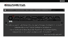 What Akademiaproduktywnosci.pl website looked like in 2014 (9 years ago)
