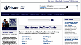 What Acornonlineguide.com website looked like in 2014 (9 years ago)