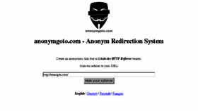 What Anonymgoto.com website looked like in 2014 (9 years ago)