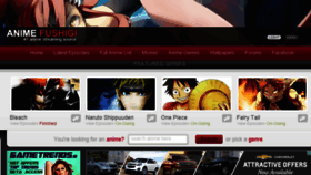 What Animefushigi.com website looked like in 2014 (9 years ago)