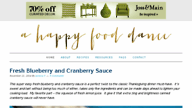 What Ahappyfooddance.com website looked like in 2014 (9 years ago)