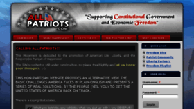 What Allpatriots.com website looked like in 2014 (9 years ago)