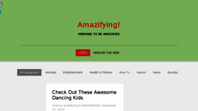 What Amazifying.com website looked like in 2014 (9 years ago)