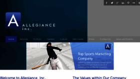 What Allegiance-inc.com website looked like in 2014 (9 years ago)