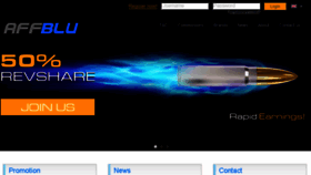 What Affblu.com website looked like in 2014 (9 years ago)