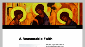 What Areasonablefaith.com website looked like in 2014 (9 years ago)