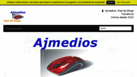 What Ajmedios.com website looked like in 2014 (9 years ago)