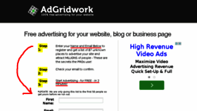 What Adgridwork.com website looked like in 2014 (9 years ago)
