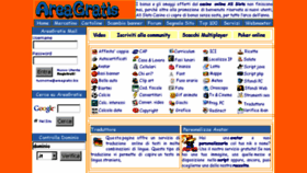 What Areagratis.it website looked like in 2014 (9 years ago)