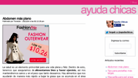 What Ayudachicas.com website looked like in 2014 (9 years ago)