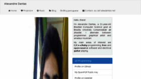 What Alexdantas.net website looked like in 2014 (9 years ago)