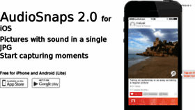 What Audiosnaps.com website looked like in 2014 (9 years ago)
