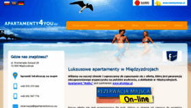 What Apartamenty4you.eu website looked like in 2015 (9 years ago)