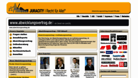 What Abwicklungsvertrag.de website looked like in 2011 (13 years ago)