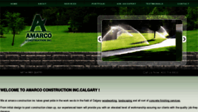 What Amarcoconstruction.com website looked like in 2015 (9 years ago)