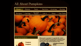 What Allaboutpumpkins.com website looked like in 2015 (9 years ago)