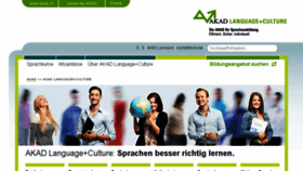 What Akad-language.ch website looked like in 2015 (10 years ago)