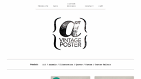 What Avintageposter.com website looked like in 2015 (9 years ago)