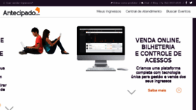 What Antecipado.com website looked like in 2015 (9 years ago)
