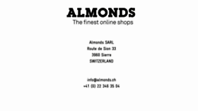 What Almonds.ch website looked like in 2015 (9 years ago)