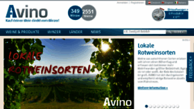 What Avino.at website looked like in 2015 (9 years ago)