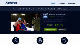 What Acroniscloudbackup.com website looked like in 2015 (9 years ago)