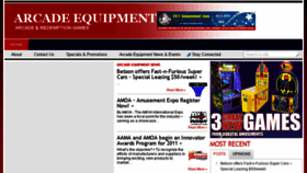 What Arcade-equipment.com website looked like in 2015 (9 years ago)