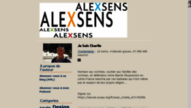 What Alexsens.com website looked like in 2015 (9 years ago)